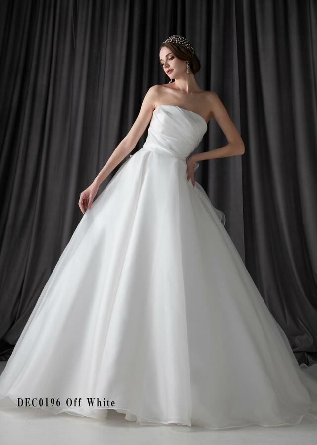 「Clef a décor-クレアデコール」新作ウェディングドレス　DEC0196_Offwhite