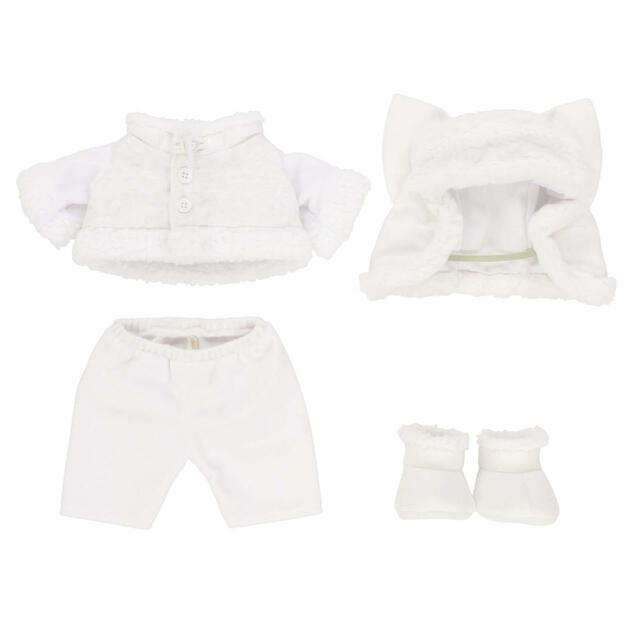 ぬいぐるみコスチューム 5,400円｜東京ディズニーリゾート「ダッフィー＆フレンズのホワイト・ウィンタータイム・ワンダーズ」スペシャルグッズ｜販売店舗：東京ディズニーシー「マクダックス・デパートメントストア」｜発売日：2023年11月1日（水）