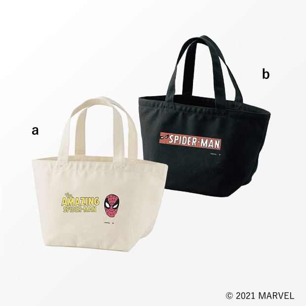 スパイダーマン オリジナルランチトート　各1,980円