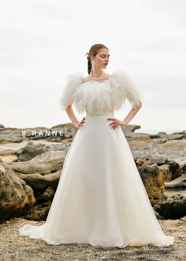 クラウディア|「K.RANNE-クランネ-」新作ウェディングドレス|KNE0050_Offwhite
