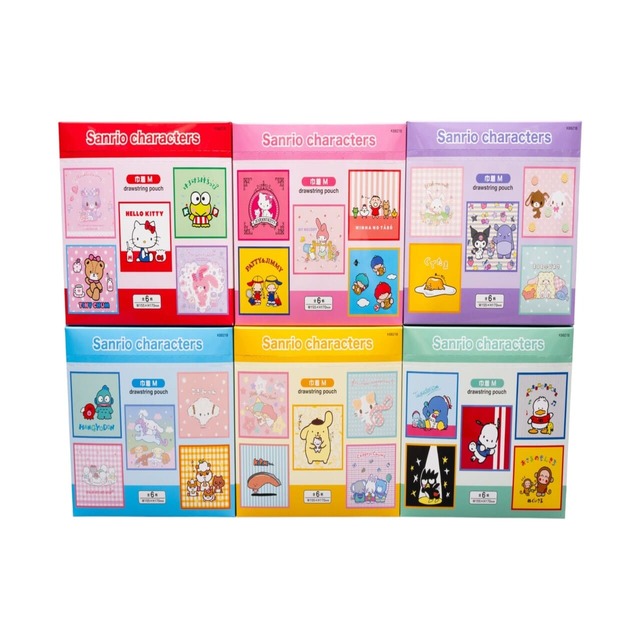 【サンリオ】サンリオの多彩なキャラクターたちがデザインされた「ブラインド 巾着M BOX」全6テーマを発売中