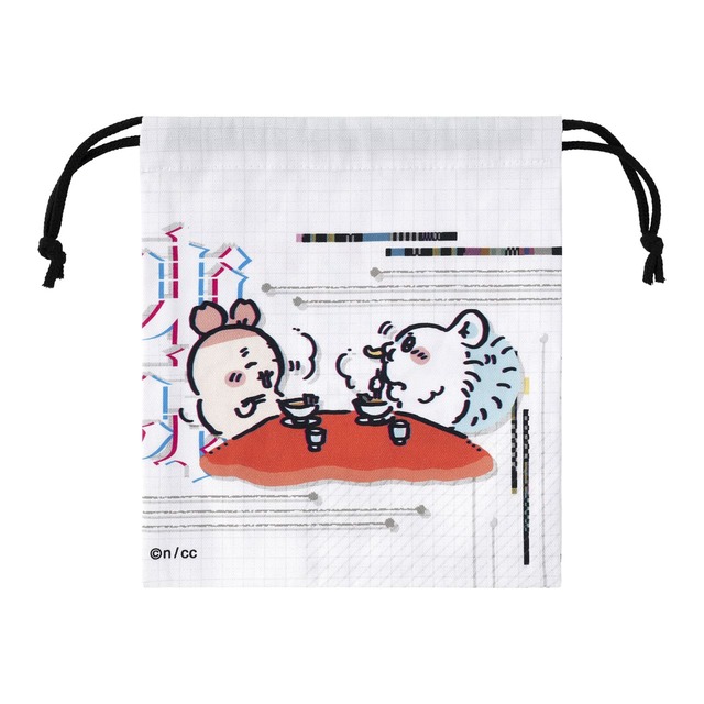 【ちいかわらんど 新宿店】「トーキョー ちいかわ ほどよいサイズの巾着」／裏面