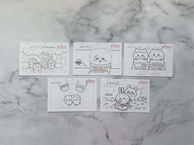 総作画監督修正画がポストカードになった、ファンにはたまらないセット！