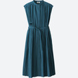 プリーツシャツワンピース（ノースリーブ）＋E