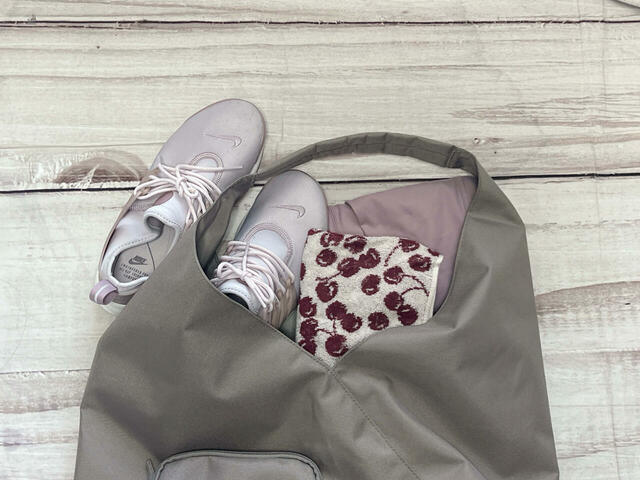 シューズもラクラク入るため、ジムバッグとしてもGood！