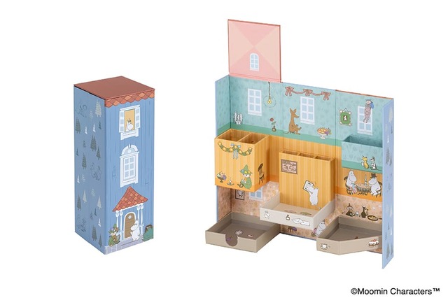 【ムーミン新商品「ライフスタイルツール ムーミンやしき」】「ライフスタイルツールボックスMサイズ ムーミンやしき」3,520円／サイズ：約W88×D88×H245mm