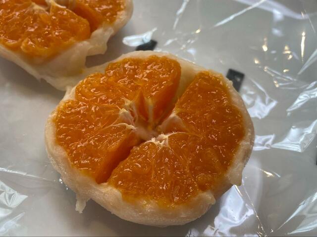 【季節のフルーツ大福6種　3800円（税込）】温州みかん