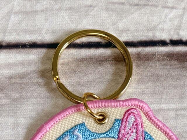 キーリングがゴールドでおしゃれ