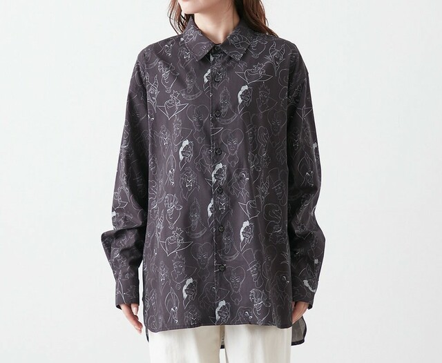 ユニセックスフェイスプリントシャツ「ヴィランズ」｜￥ 6,990 （税込）