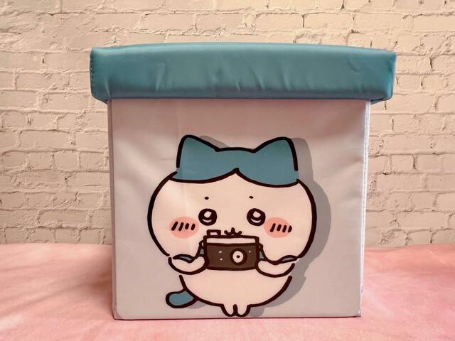 【ファッションセンターしまむら】背面にはカメラを構えているハチワレが描かれています