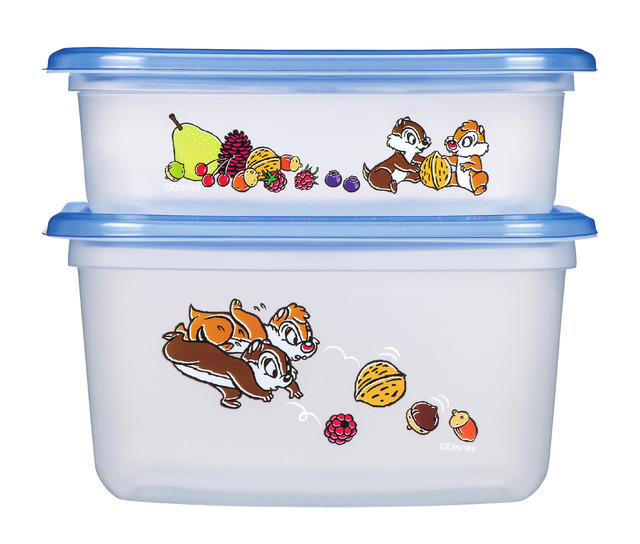 ジップロック® コンテナー 長方形480ml&820ml 各1個入 “チップ&デール” 2021