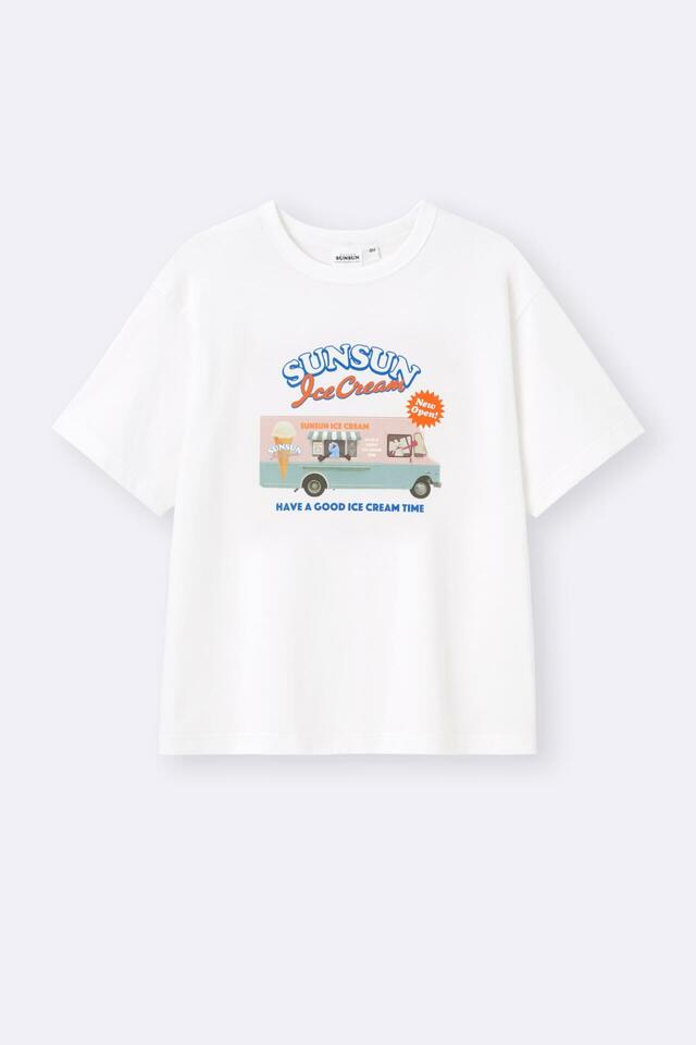 グラフィックT 1,490円｜ユニクロUT「パペットスンスン」