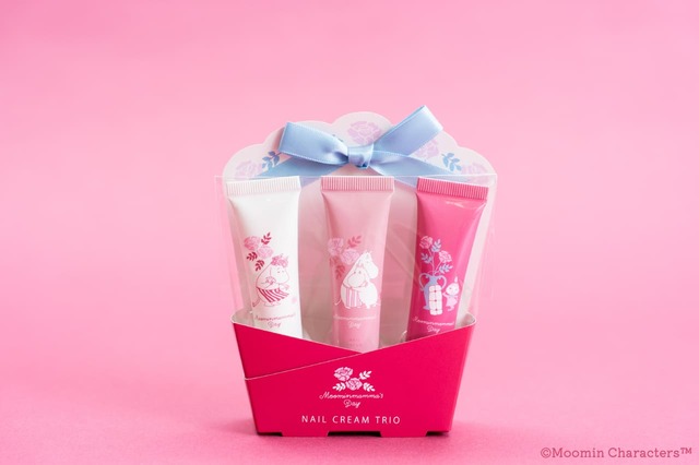 【「ムーミンママズデー」シリーズ】ネイルクリームトリオ　2,200円（発売元：粧美堂株式会社）※2026年4月10日（金）発売予定