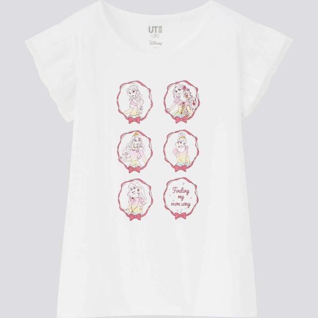 GIRLS ディズニー ヒロインズ & ビューティフル トレジャー UT グラフィックTシャツ（半袖）