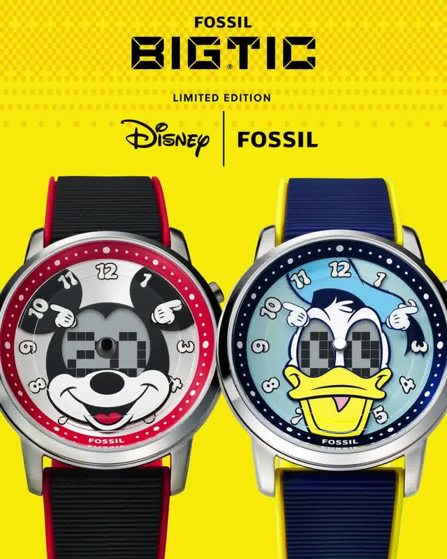 ミッキーマウスモデル、ドナルドダックモデル(各41,250円)Disney | Fossil BIG TIC