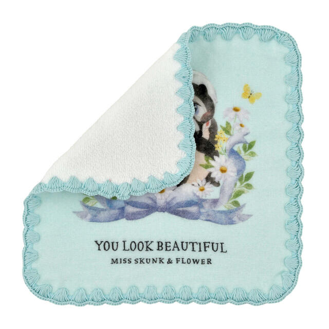ミス・スカンク＆フラワー ミニタオル ガーゼ DISNEY SPRING ROMANCE 900円
