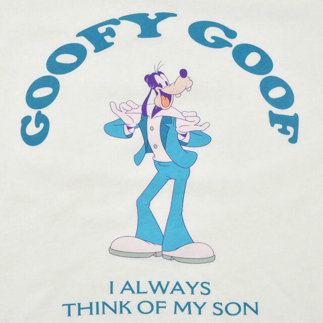 グーフィー 半袖Tシャツ リンガー ホワイト GOOFY BIRTHDAY 4,500円
