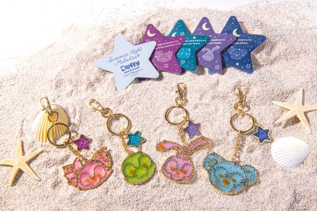 「ダッフィー＆フレンズのサマーナイト・メロディー」キーチェーンセット