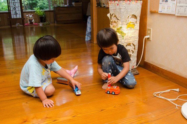あっという間に意気投合した、3歳児