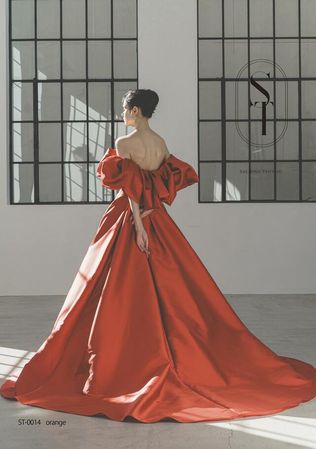 「ST」新作ウェディングドレス　ST-0014_Orange