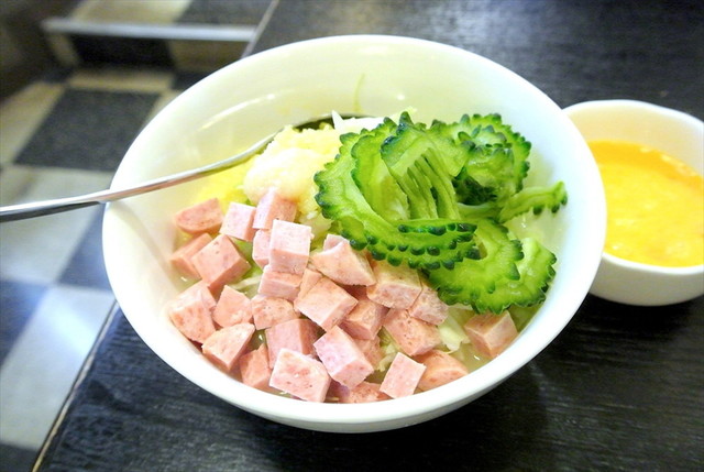 【麦の市】ゴーヤもんじゃチャンプル風