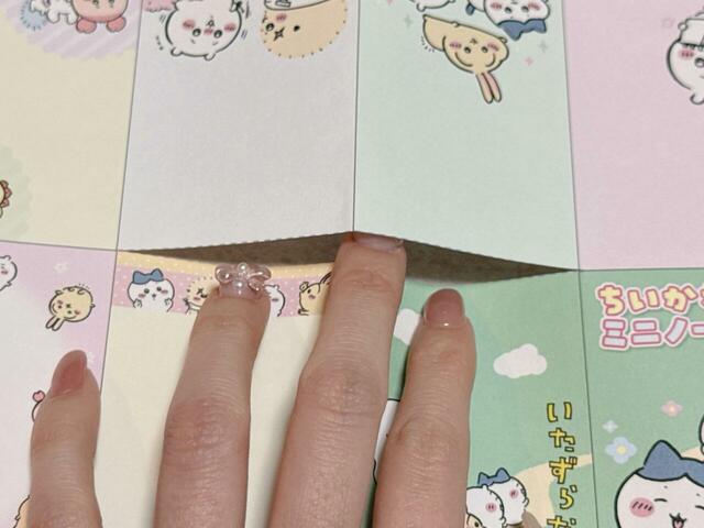 青い点線の部分に切り込みを入れます