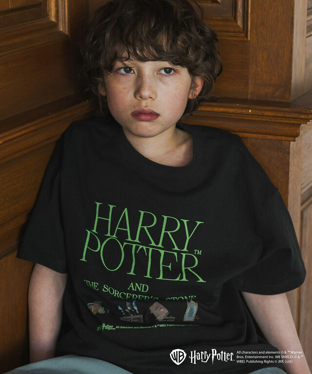 【GLOBAL WORK×ハリー・ポッター】Harry PotterヘビロッTEE半袖/キッズ　ブラック（Harry Potter）2,790円（税込）サイズ：130-160cm