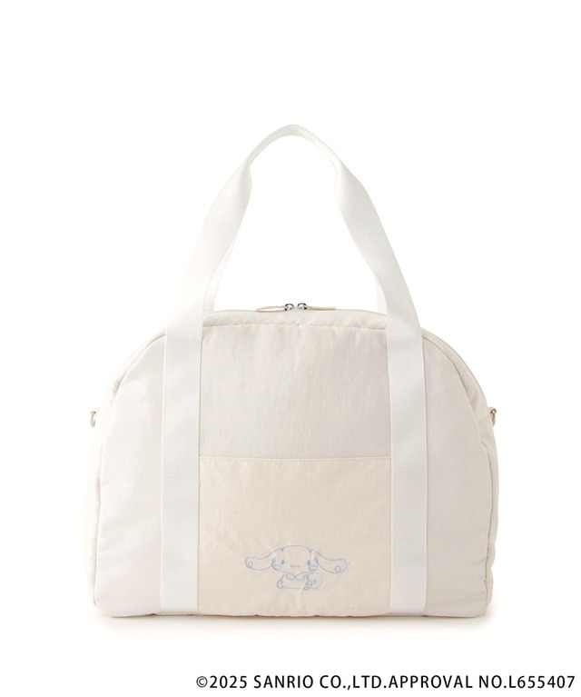 【サンリオキャラクターズ×ロペピクニック】「ショルダー付キャリーオンボストンバッグ」カラー:オフ(シナモロール) ¥6,490