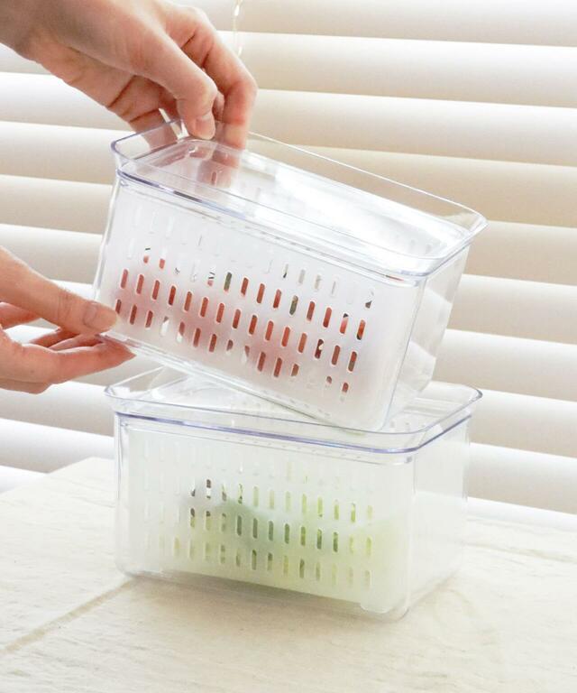 「ザル付き保存容器：M」330円（税込）