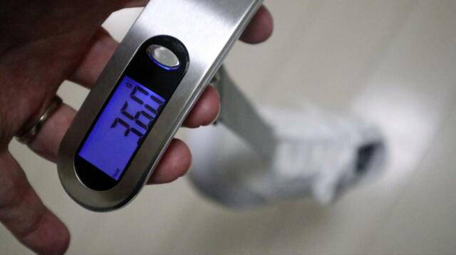 【PUMA コート クラシック バルク スニーカー】重さは24.5cmサイズで片足約360gでした