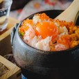 いくら・うに・かにの痛風土鍋ご飯