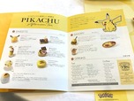 ピカチュウアフタヌーンティーのメニュー