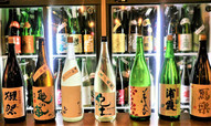 厳選日本酒の種類が70種類以上
