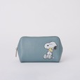 【PEANUTS×FURLA】「フルラ カメリア M コスメティック ケース」¥20,900(税込み)、W14.5 x H9 x D4.5cm(全1色)