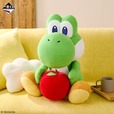 【一番くじ スーパーマリオ with YOSH】ダブルチャンスキャンペーンでは、約50cmのおおきなヨッシーのぬいぐるみ with りんごが抽選で当たります！