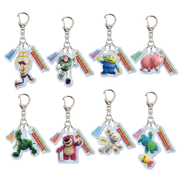 3連アクリルキーホルダー 各1,100円