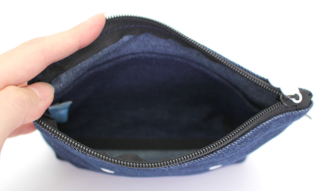 【ミッフィー】帆布ポーチS　フェイスデニムブルー