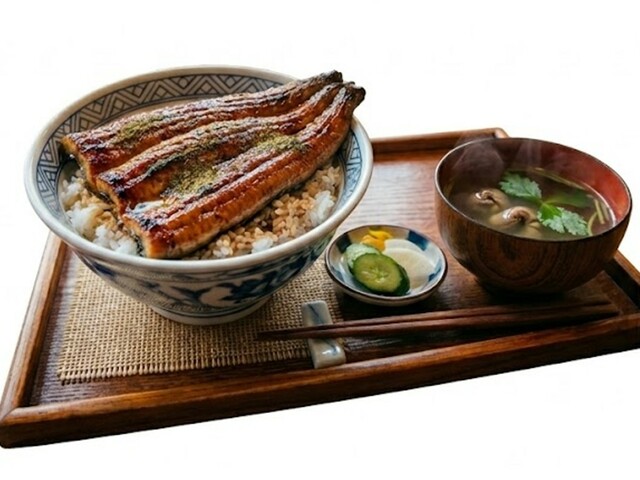 「うな丼(並)」<価格:1,880円(税込)>【本マグロが入った豪華刺身が食べ放題!話題の「漁港食堂 」が、西中島にオープン!6月中は「鰹のタタキ」を380円で提供!】