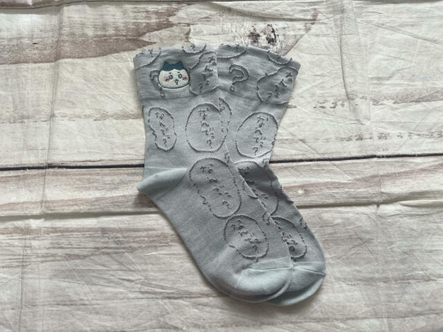 「ちいかわ/刺繍ソックス・ハチワレ」税込580円