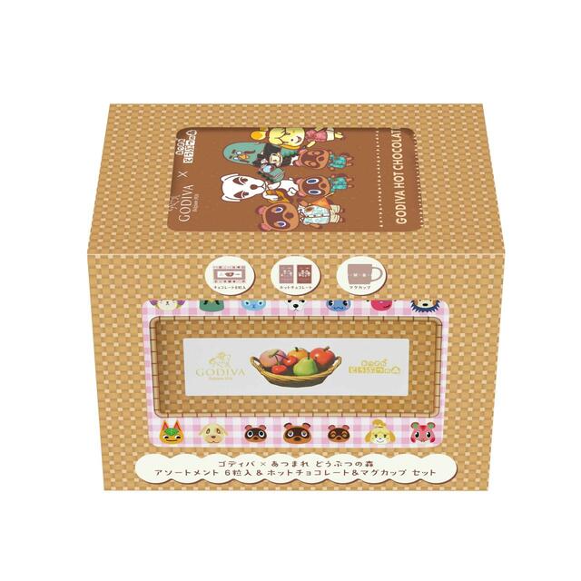 「ゴディバ × あつまれ どうぶつの森 アソートメント 6粒入 ＆ホットチョコレート＆マグカップ セット」＜4,320円＞【「ゴディバ × あつまれ どうぶつの森」コレクション】
