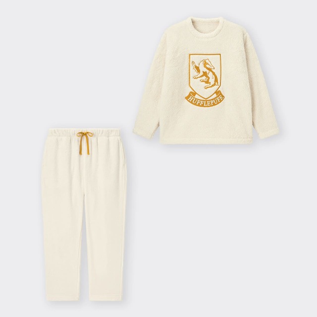【GU「ハリー・ポッター」スペシャルコレクション】「マシュマロフィールラウンジセット(長袖) Harry Potter」￥3,990　全4デザイン