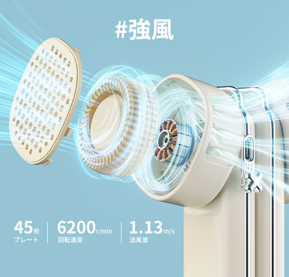 驚くほどの送風量