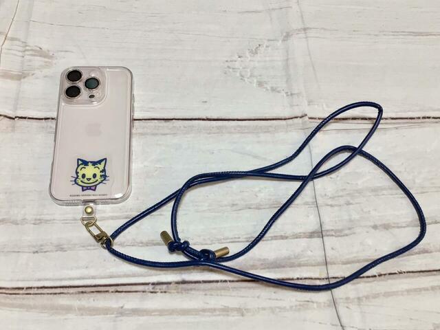 スマホだけショルダーストラップにつけてもOK