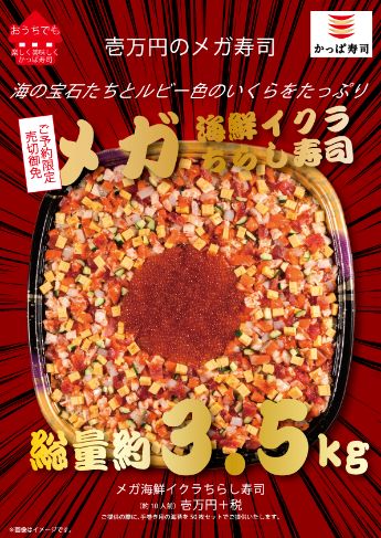 メガうなぎいくらちらし