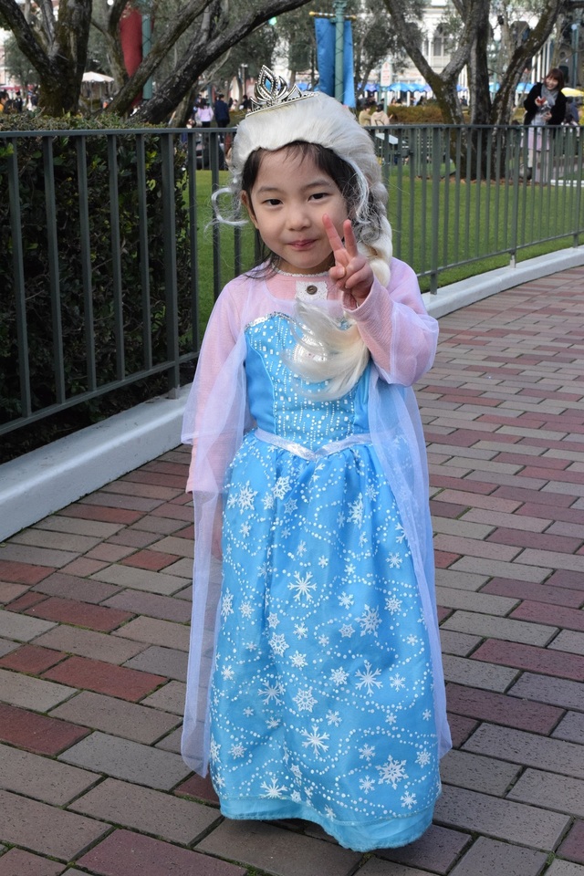 エルサが大好きだというはなちゃん。