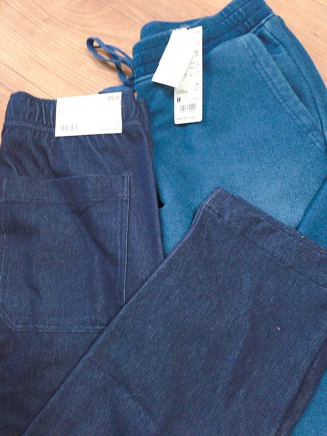 ユニクロのデニム見えパンツが使える！