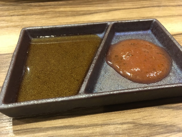 ステーキのソースは一風変わった〝味噌だまり“