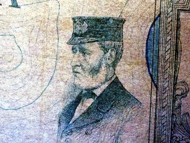 6. マグマサンクタムツアー 書斎の地図に描かれたネモ船長 ©Disney