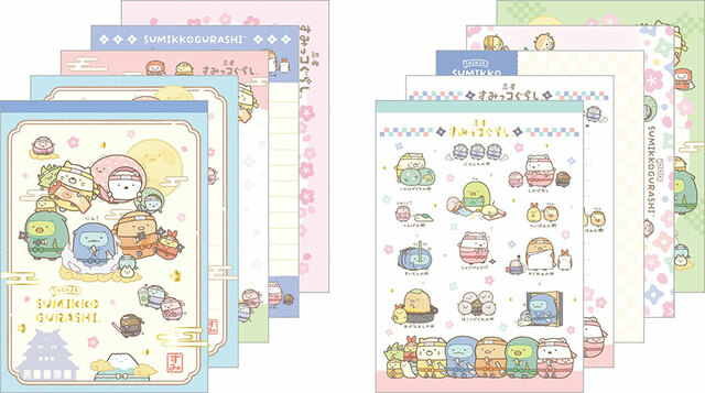 【すみっコぐらし『忍者』テーマ新グッズ】メモパッド：各385円（税込）
