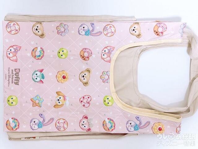 ダッフィー単独エコバッグとサイズ比